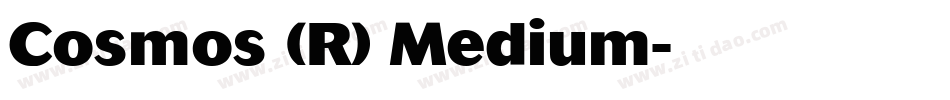 Cosmos (R) Medium字体转换